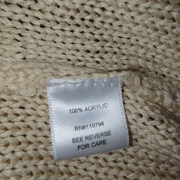 One World Chunky Knit scooped neck sweater Size Large - Picture 7 of 7